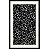 Kane Carpet Kane Carpet After Hours 8 X 10 Scroll White On Black Area Rugs