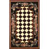 Trans-Ocean Import Co. Trans-ocean Import Co. Tuscany 8 Round Rooster Black Area Rugs