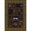 Milliken Milliken Meadow 4 X 5 Onyx Oregano Area Rugs