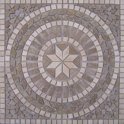 Stepco Stepco Kaldera Stone Medallions Light, Noce Tile  &  Stone