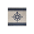 Nejad Rugs Nejad Rugs Classic Compass 6 Square Ivory / navy Area Rugs