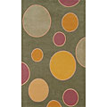 Foreign Accents Foreign Accents Festival Dots 5 X 8 Green Area Rugs