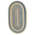 Capel Rugs Capel Rugs American Legacy 5x8 Oval Natural Blue Area Rugs