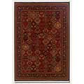 Couristan Couristan Taj Mahal 5 X 7 Panel Kerman Rose Scarlet Area Rugs