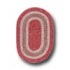 Colonial Mills, Inc. Jefferson 2 X 3 Oval Red Stre
