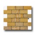 Alfagres Tumbled Marble Brick Patterns Gold Line Stone Tile & St