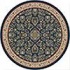 Milliken Halkara 8 Round Candle Blue Area Rugs