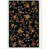 Couristan Lotus Garden 3 X 9 Runner Budding Lily Black Area Rugs