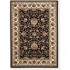 Couristan Izmir 5 X 8 Floral Isfahan Ebony Area Rugs