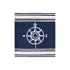 Nejad Rugs Classic Compass 6 Square Navy Area Rugs