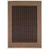 Couristan Recife 6 X 9 Checkered Field Black Cocoa Area Rugs