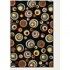 Couristan Soho 6 X 8 Glass Marbles Black Area Rugs