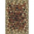 Central Oriental Triangle 3 X 5 Triangle Multi Area Rugs