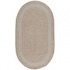 Capel Rugs Basketweave 5x8 Oval Parchment Area Rugs