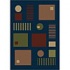 Carpet Art Deco Life 8 X 10 Simple/blue Area Rugs