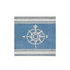 Nejad Rugs Classic Compass 6 Square Light Blue Area Rugs