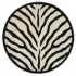 Nejad Rugs African Safari 6 Round Zebra Area Rugs