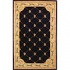 Kas Oriental Rugs. Inc. Jewel 2 X 8 Jewel Black Fleur-de-lis Are