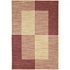 Central Oriental Four Squares 8 Round Four Squares Red Area Rugs