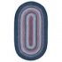 Capel Rugs Cottonside 2x3 Oval Navy Red Area Rugs