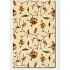 Couristan Lotus Garden 3 X 9 Runner Kamala Scroll Ivory Area Rug