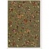 Couristan Lotus Garden 5 X 7 Budding Lily Sage Area Rugs