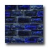 Portobello Cool Gem Mosaic 1 X 2 Sapphire Tile  and  S