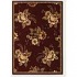 Couristan Lotus Garden 3 X 9 Runner Star Lily Burgundy Area Rugs