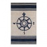 Nejad Rugs Classic Compass 5 X 8 Ivory/navy Area Rugs