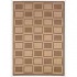 Couristan Recife 6 X 9 Cubic Field Natural Cocoa Area Rugs