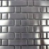 Diamond Tech Glass Metal Series Mosaic Rectangle S