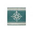 Nejad Rugs Classic Compass 6 Square Teal Area Rugs